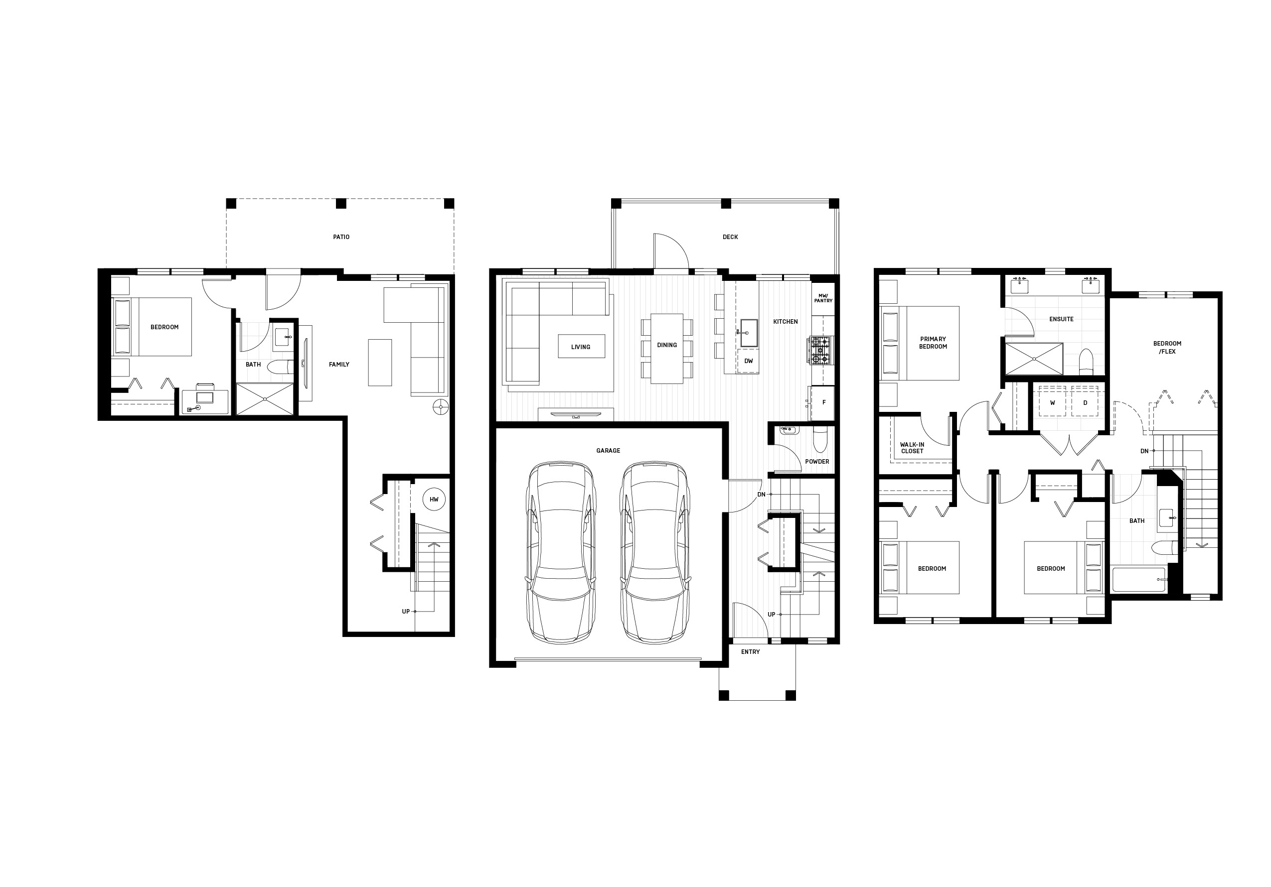 Baycrest West D Interior 4 Bedroom + Flex